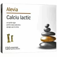 Calciu lactic masticabil 20cp - ALEVIA