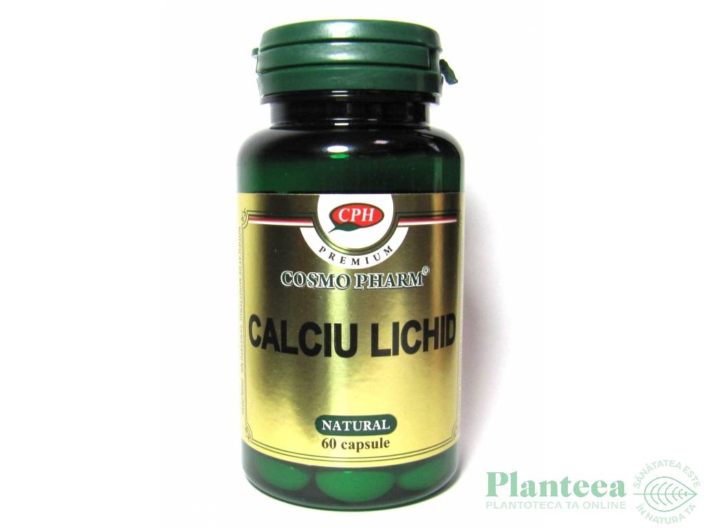 Calciu lichid Premium 60cps - COSMO PHARM