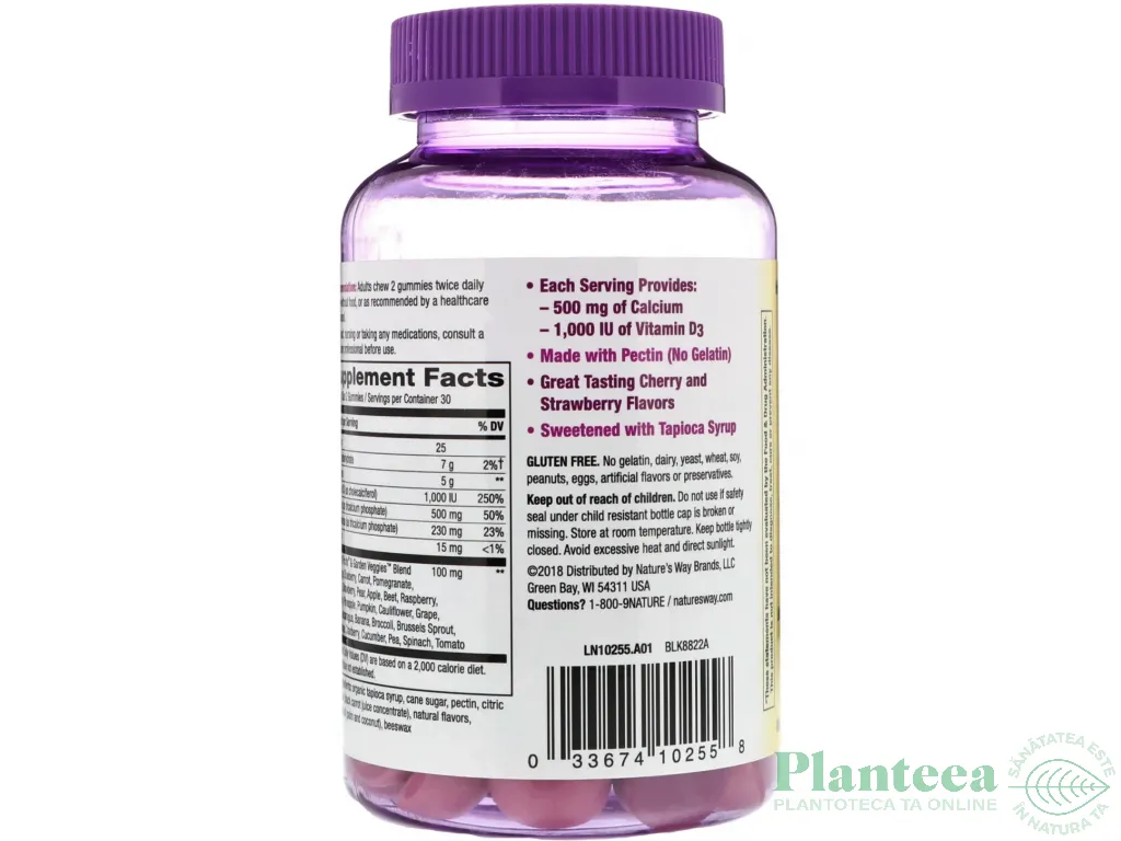 Calcium D3 gummies Alive! 60jl - NATURES WAY