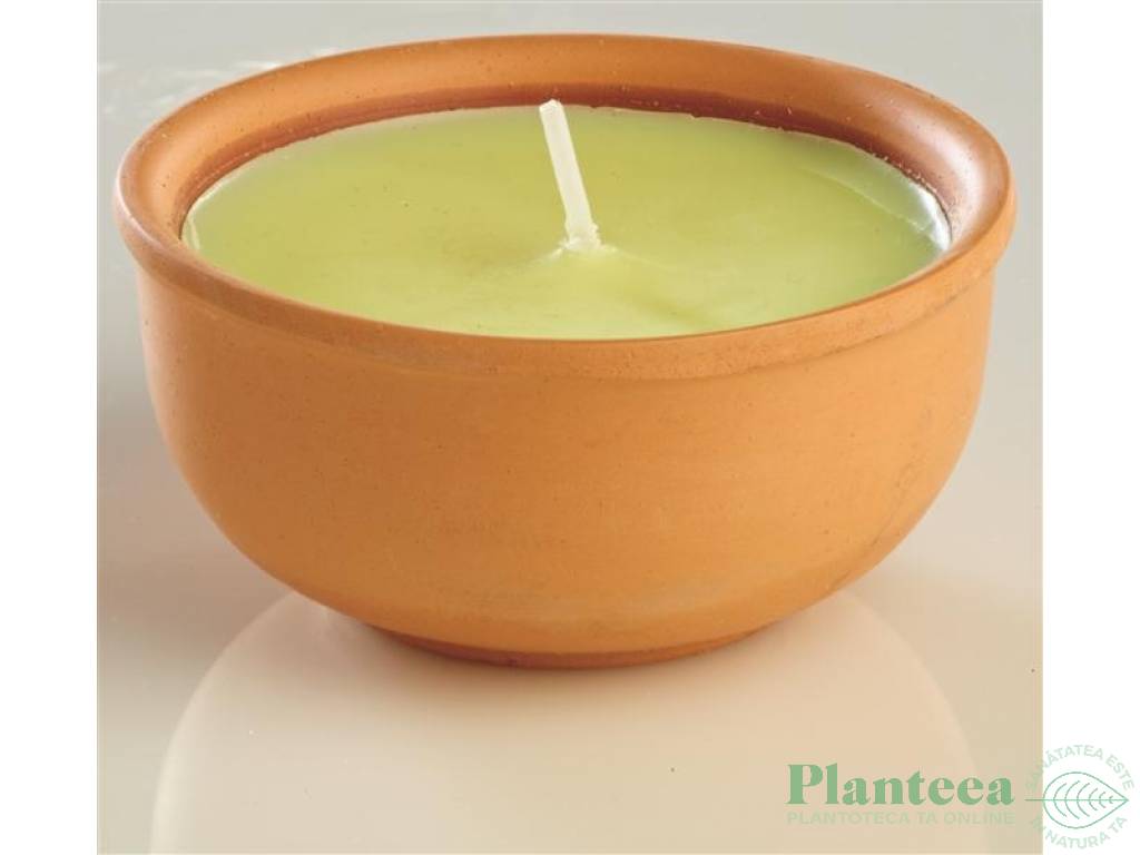 Lumanare parfumata ceramica 10h citronella 125g - SER SPA