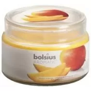 Lumanare parfumata pahar cu capac 26h mango 370g - BOLSIUS