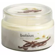 Lumanare parfumata pahar cu capac 26h vanilie 370g - BOLSIUS