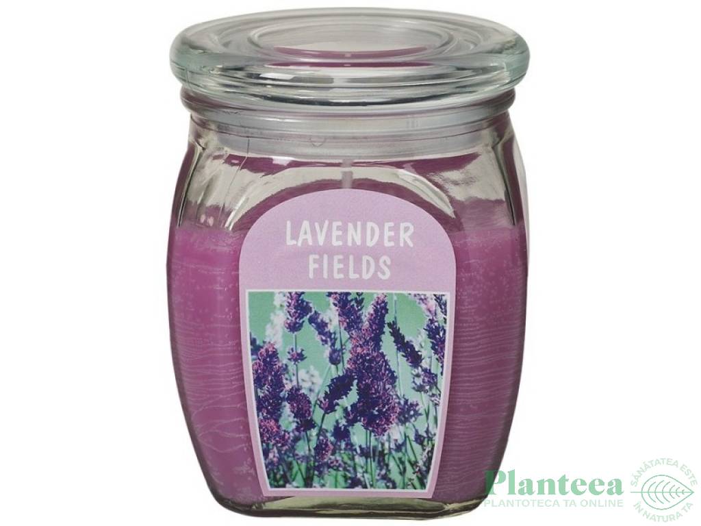 Lumanare parfumata borcan cu capac 60h lavanda 630g - BOLSIUS