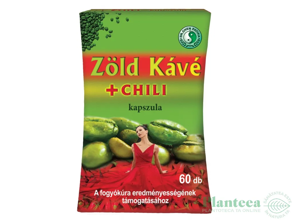 Capsula cafea verde chilli 60cps - DR CHEN PATIKA