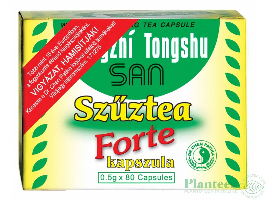 Capsula ceai virgin forte 80cps - DR CHEN PATIKA