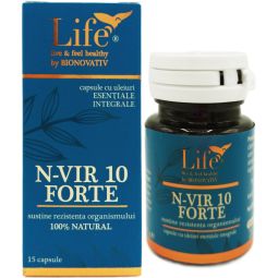 Capsule uleiuri esentiale integrale N~Vir 10 Forte 15cps - LIFE