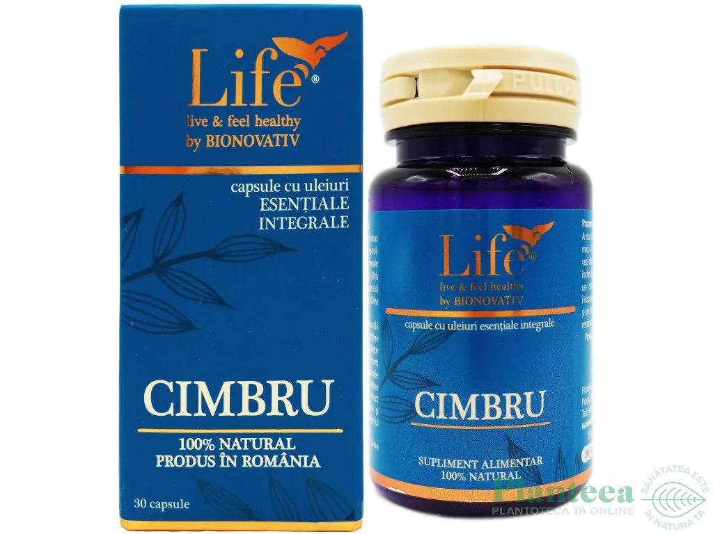 Capsule ulei esential integral Cimbru 30cps - LIFE