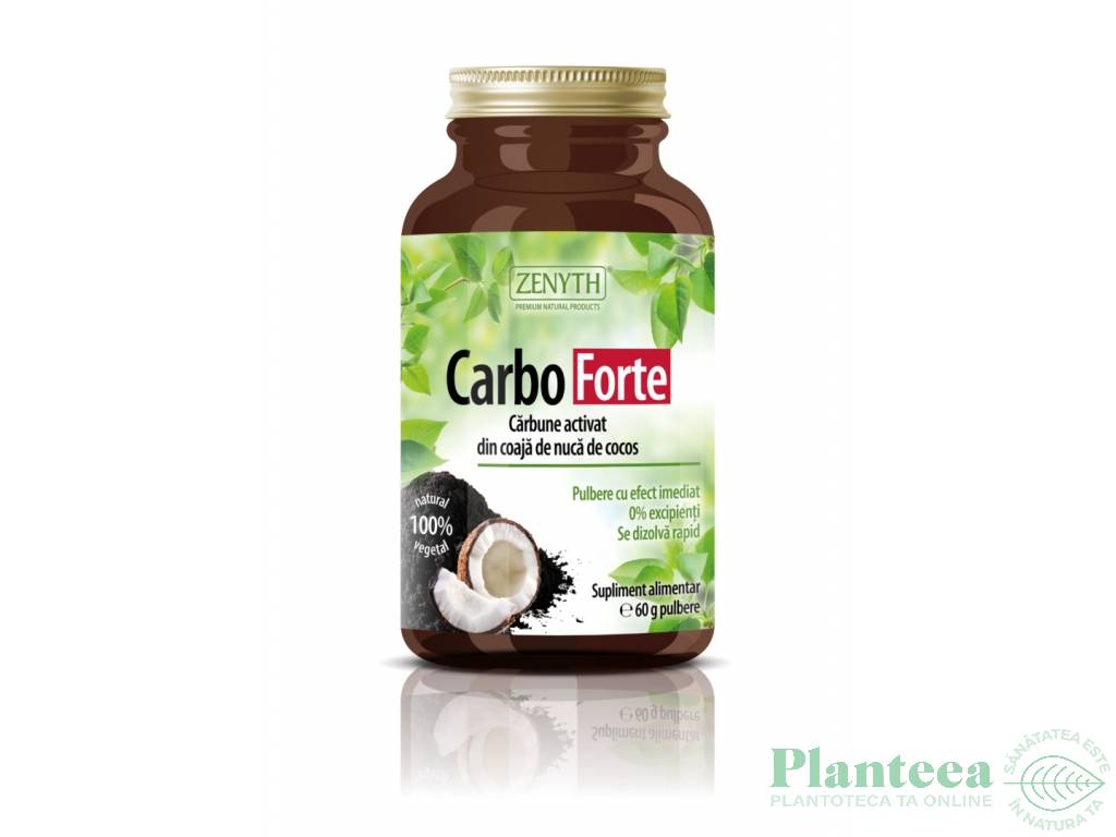 Pulbere carbune activ [carbo forte] 60g - ZENYTH