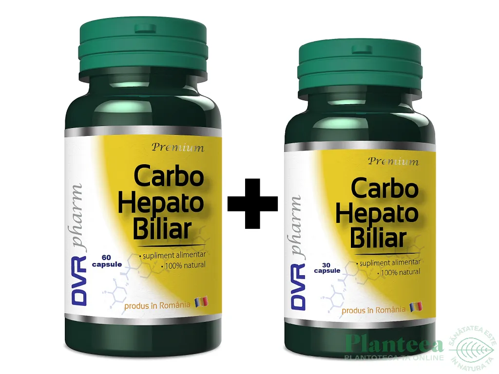 Pachet Carbo Hepato Biliar 60+30cps - DVR PHARM