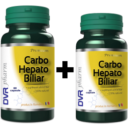 Pachet Carbo Hepato Biliar 60+30cps - DVR PHARM