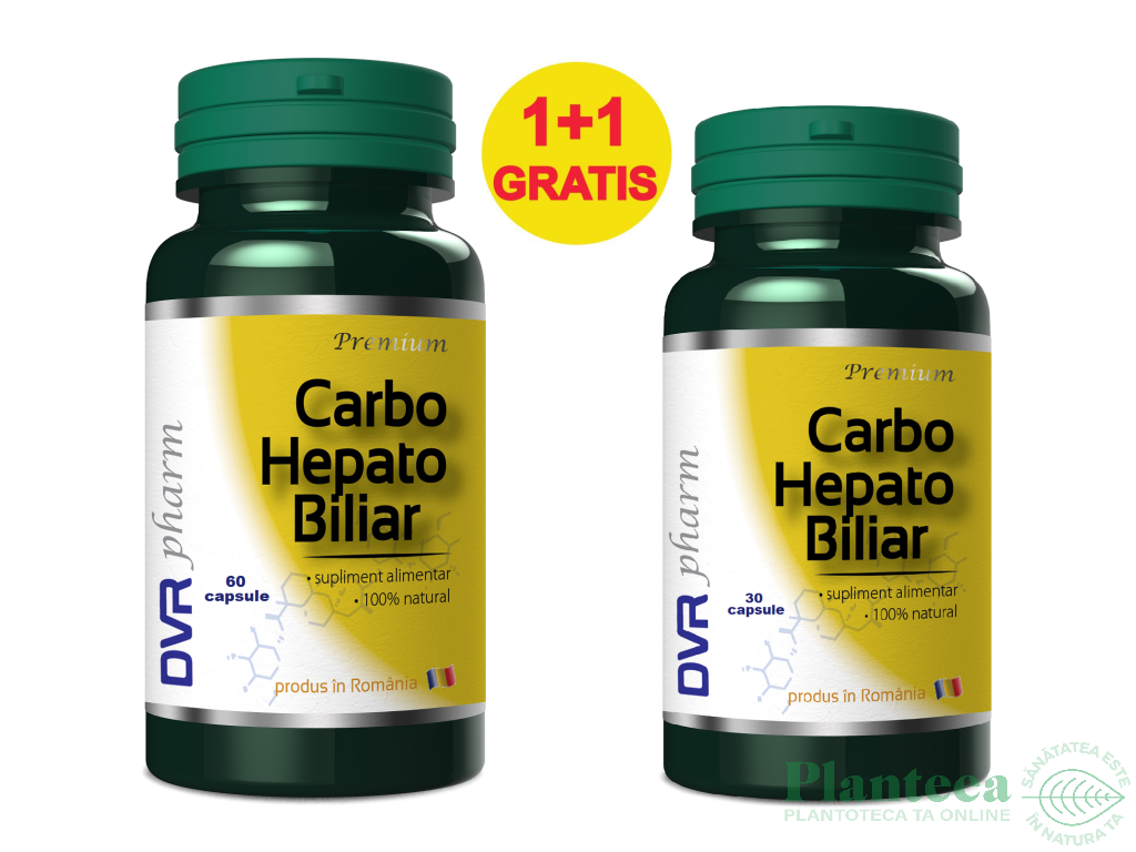 Pachet Carbo Hepato Biliar 60+30cps - DVR PHARM