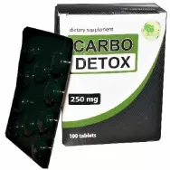Carbo detox 250mg carbune activat 100cp - PLANTIC