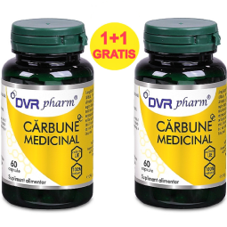 Pachet Carbune medicinal 300mg 2x60cps - DVR PHARM