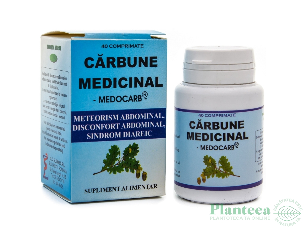 Carbune medicinal 580mg 40cp - ELIDOR