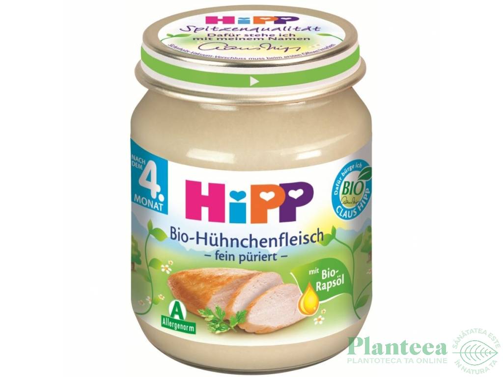 Piure pui orez bebe +4luni 125g - HIPP ORGANIC