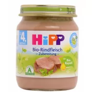 Piure carne vitel orez bebe +4luni 125g - HIPP ORGANIC