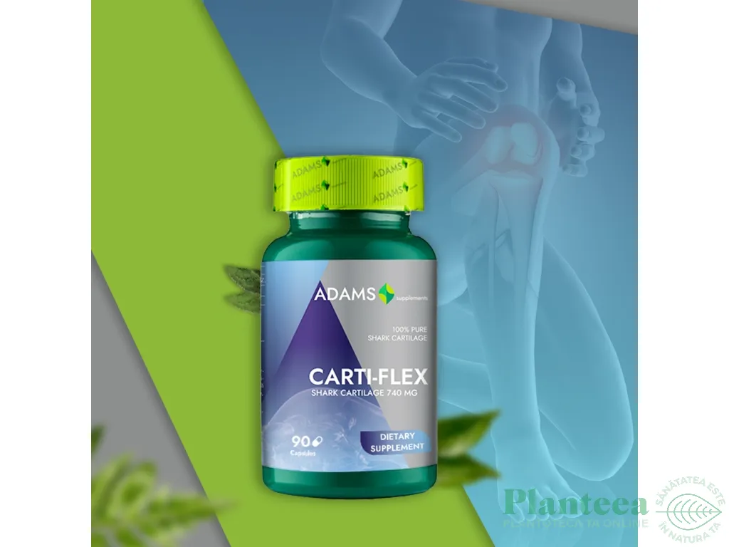 CartiFlex [Cartilaj rechin] 740mg 90cps - ADAMS SUPPLEMENTS