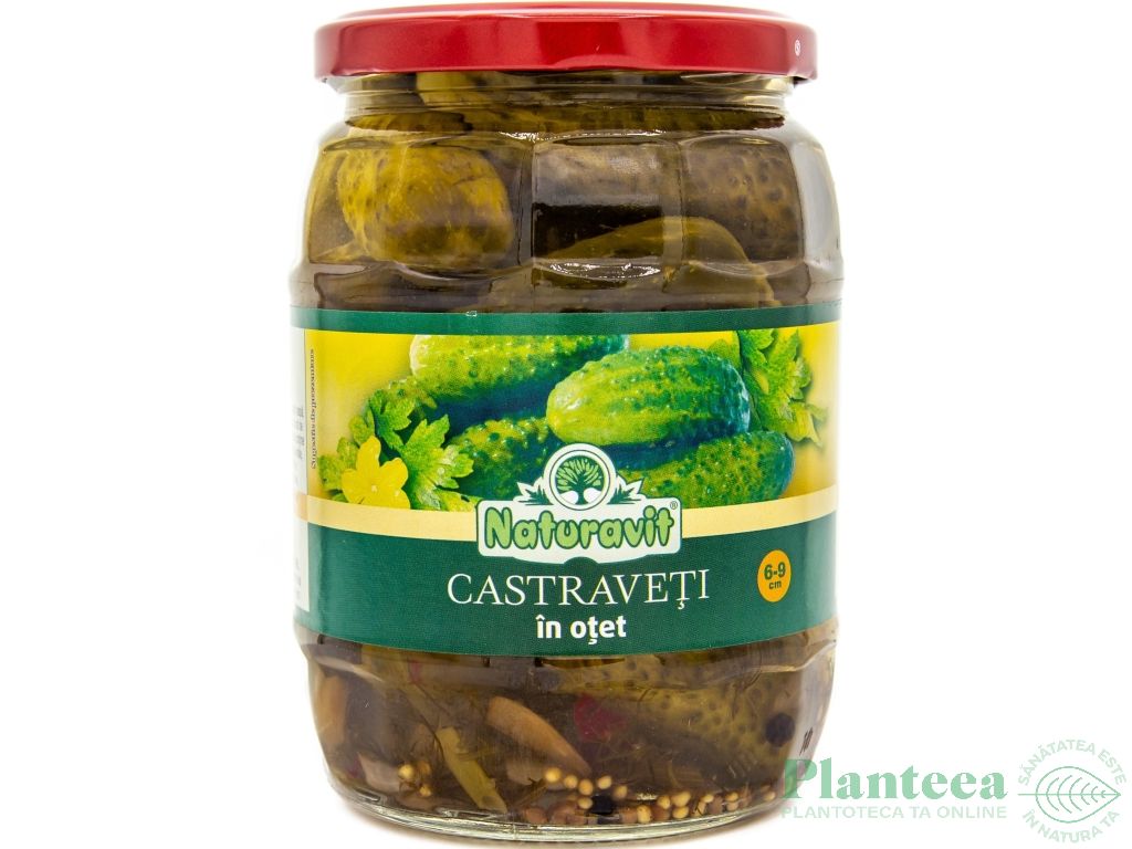 Castraveti 6~9cm in otet 720ml - NATURAVIT