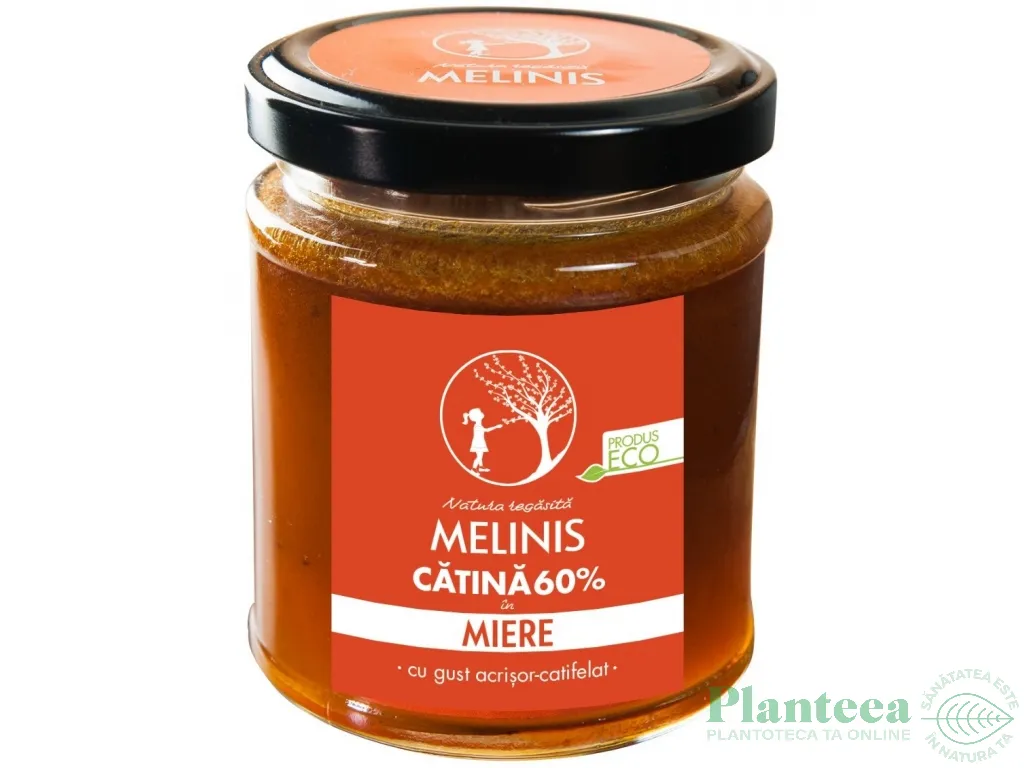 Miere poliflora cu catina cruda 60% bio 230g - MELINIS