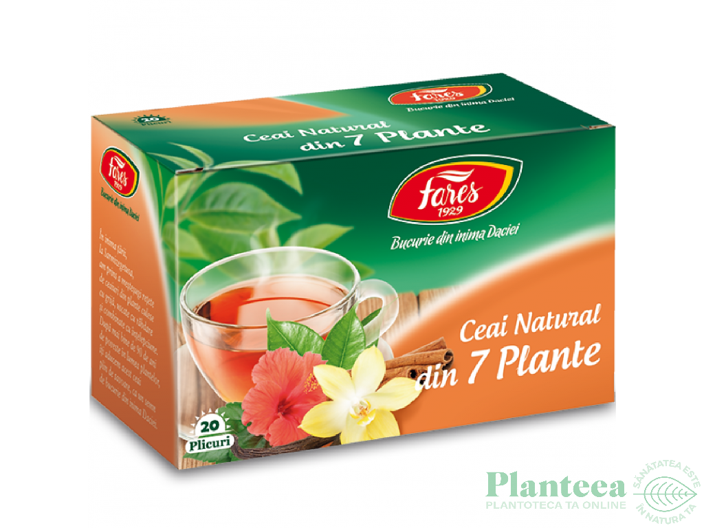 Ceai natural 7plante 20dz - FARES