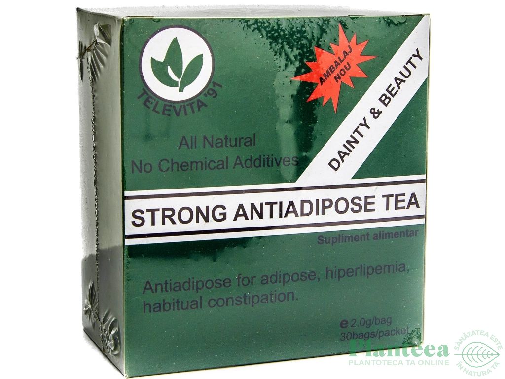 Ceai antiadipos strong 30dz - TELEVITA