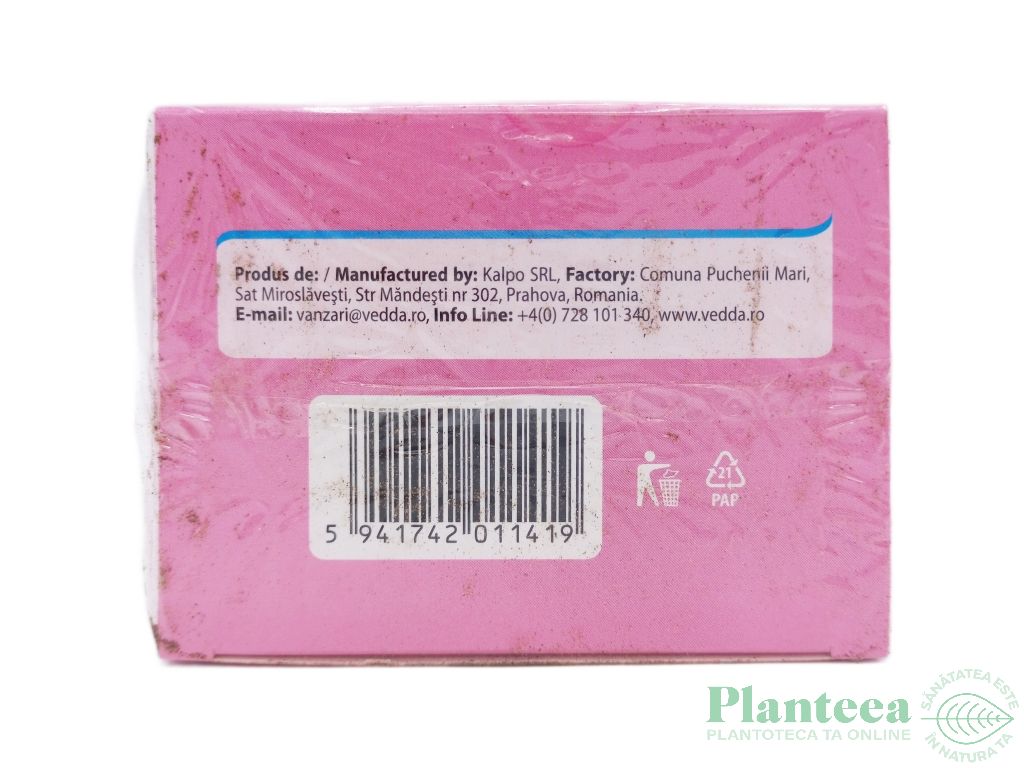 Ceai Copilarie bubble gum piramide 20x2g - VEDDA