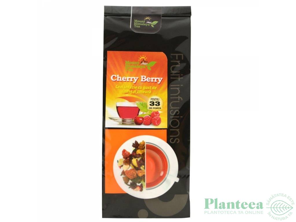 Ceai fructe cu cirese zmeura 100g - MOUNT HIMALAYA TEA