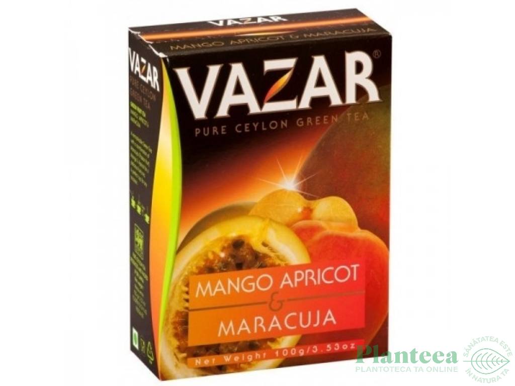 Ceai verde ceylon maracuja mango caise refill 100g - VAZAR