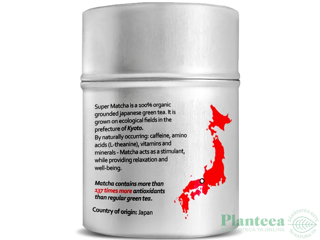 Ceai matcha japonez organic pulbere eco 40g - DIET FOOD