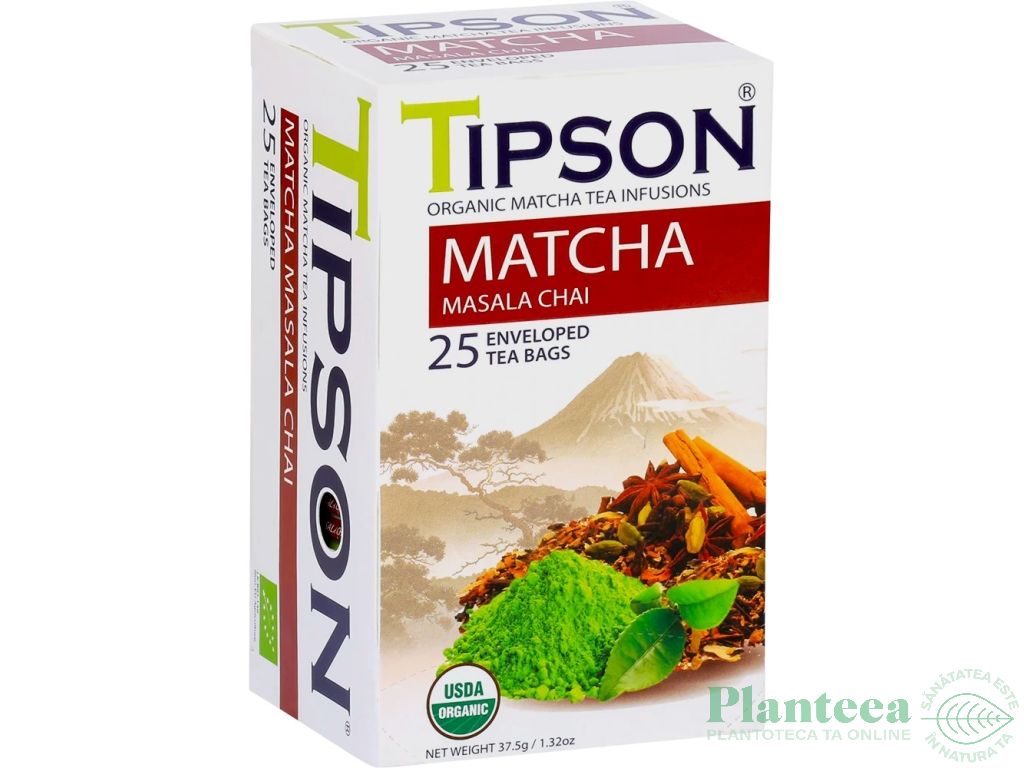 Ceai matcha organic masala chai 25dz - TIPSON