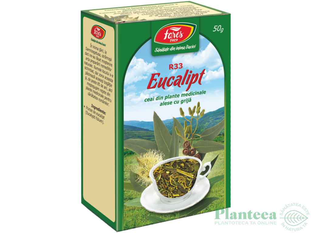 Ceai eucalipt frunze 50g - FARES