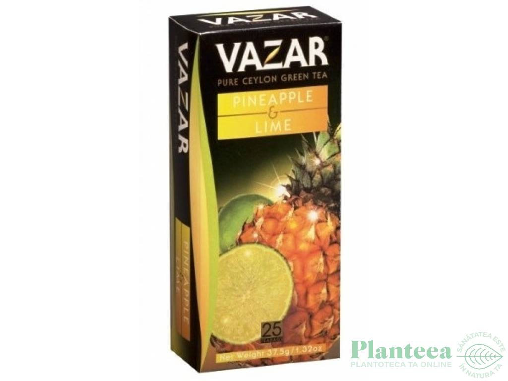 Ceai verde ceylon ananas lime 25dz - VAZAR
