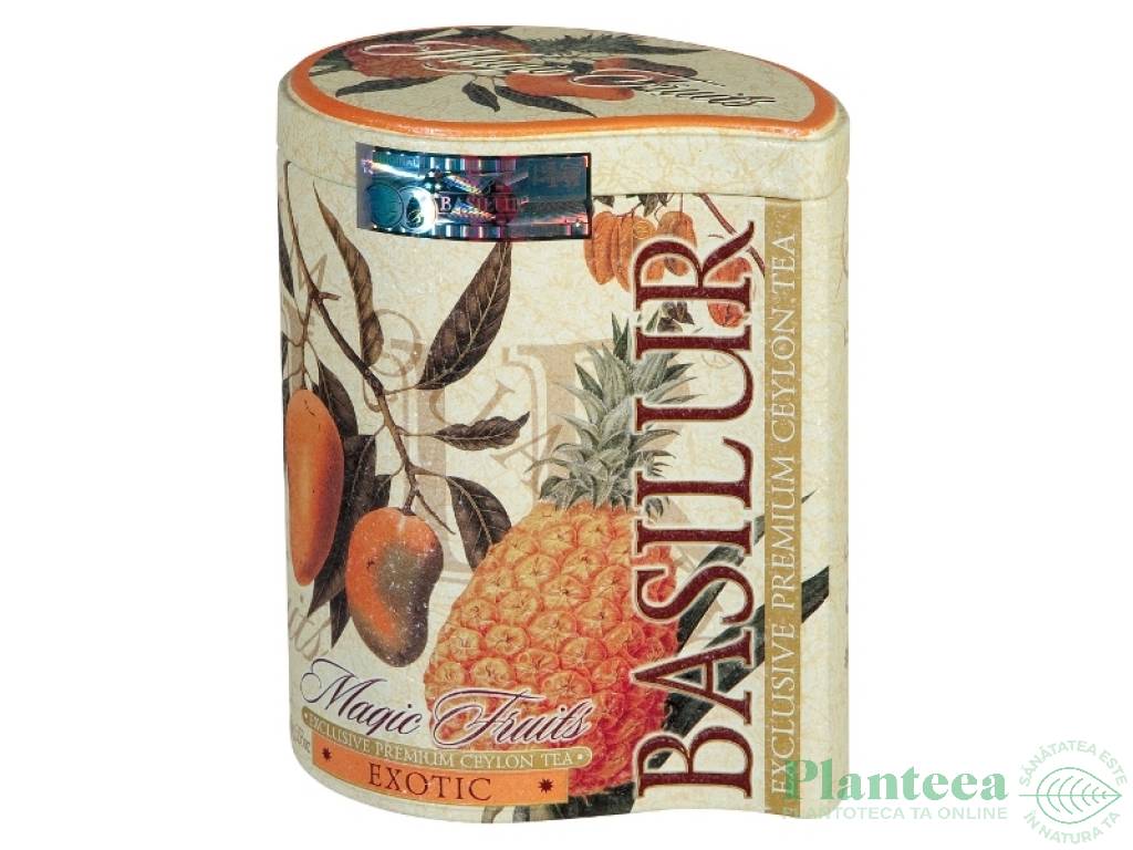 Ceai negru ceylon Magic Fruits exotic cutie 100g - BASILUR