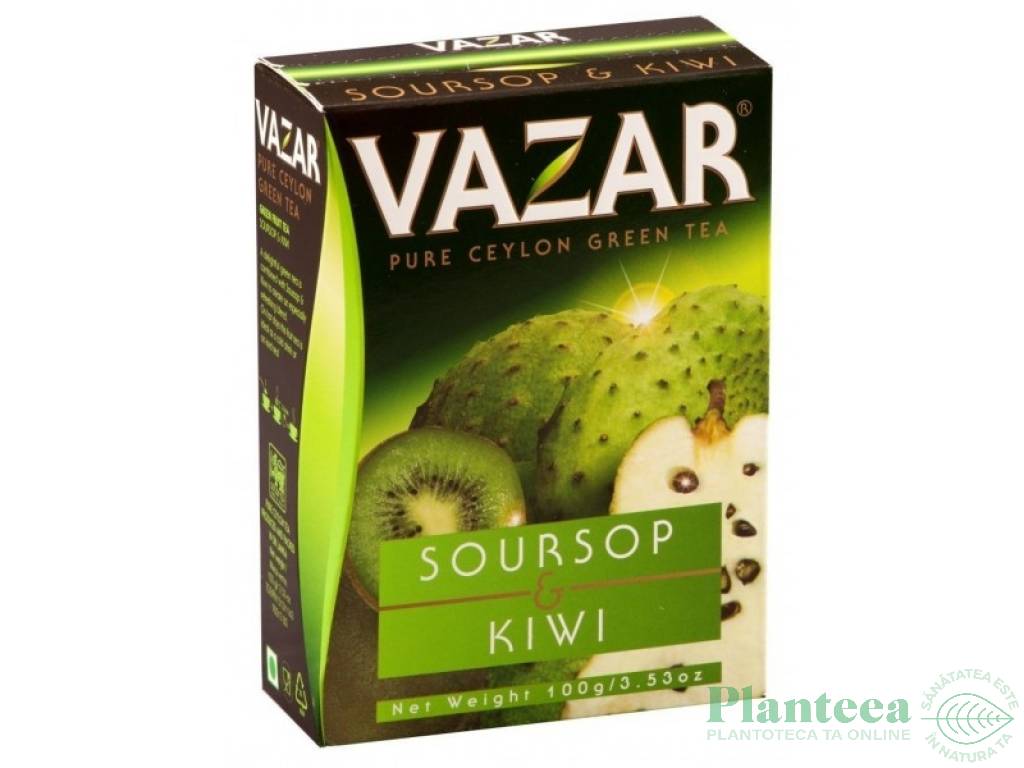 Ceai verde ceylon soursop kiwi refill 100g - VAZAR