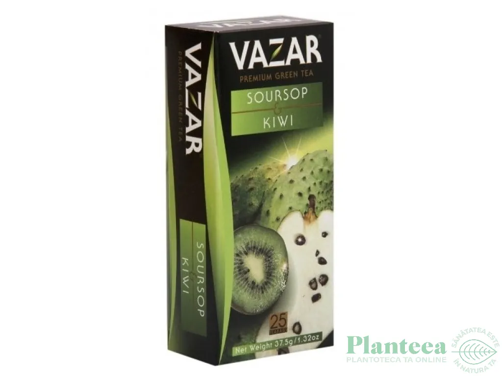 Ceai verde ceylon soursop kiwi 25dz - VAZAR