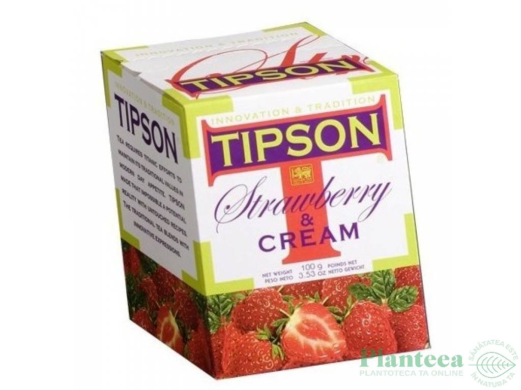 Ceai negru ceylon capsuni frisca 100g - TIPSON