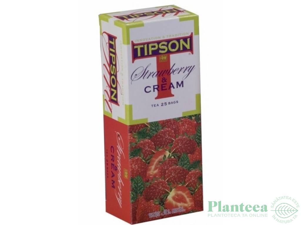 Ceai negru ceylon capsuni frisca 25dz - TIPSON