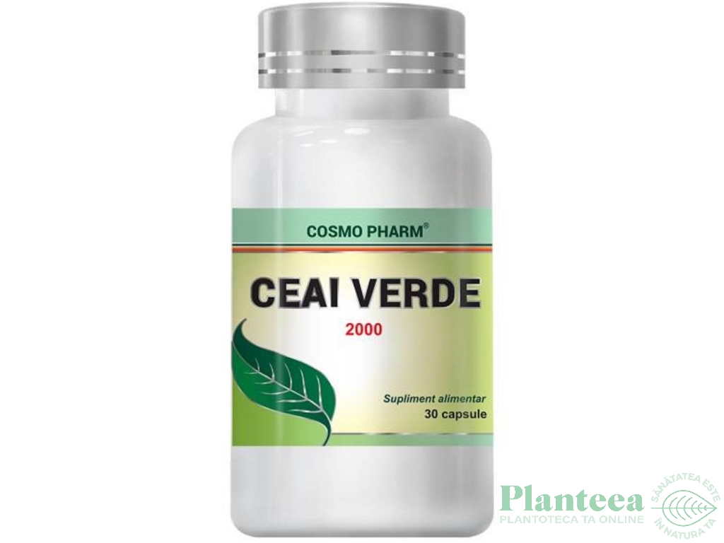 Ceai verde extract 2000mg 30cps - COSMO PHARM