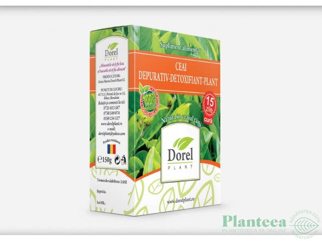 Ceai Depurativ Detoxifiant plant 150g - DOREL PLANT