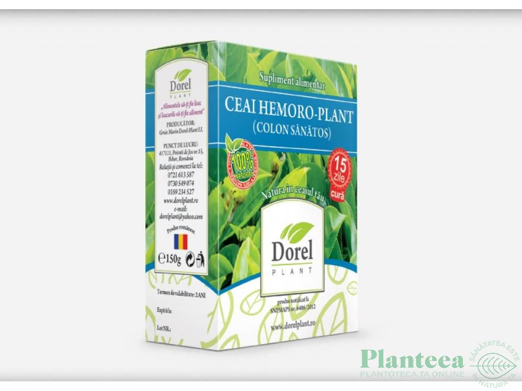 Ceai Hemoro plant [colon sanatos] 150g - DOREL PLANT