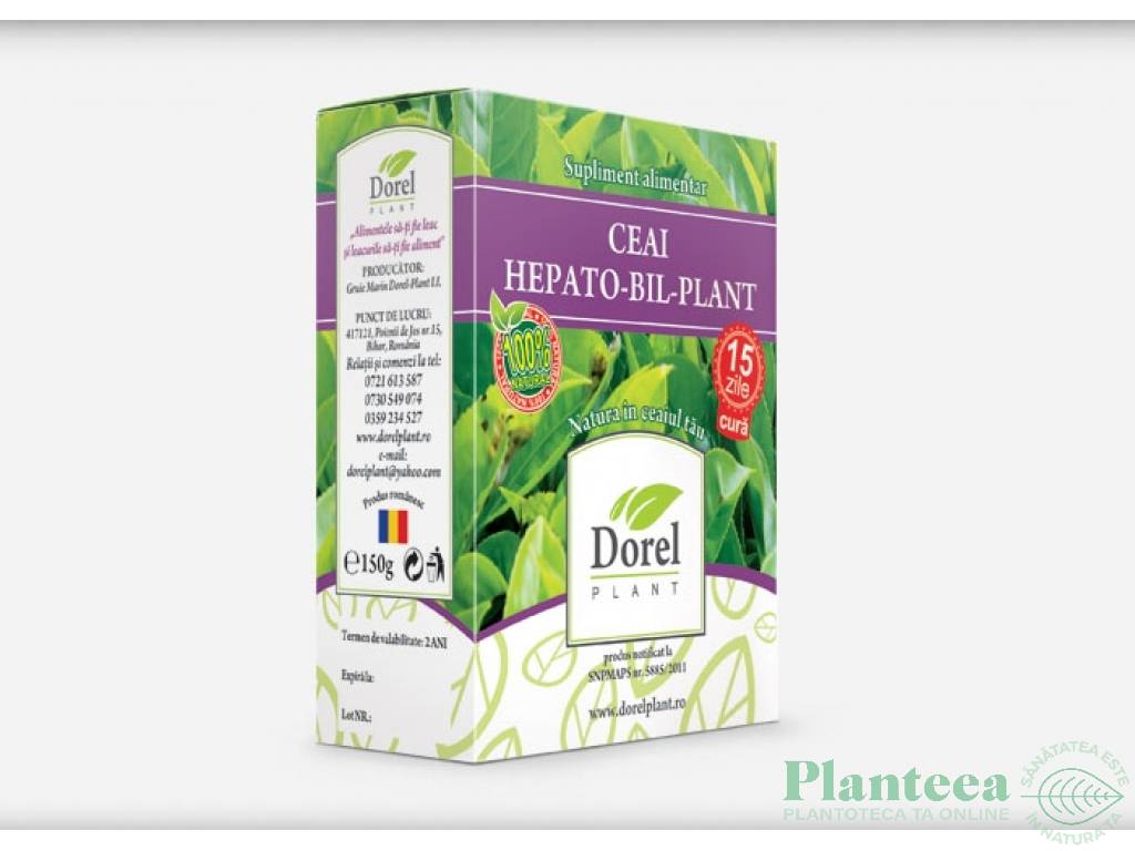 Ceai Hepato Bil plant 150g - DOREL PLANT