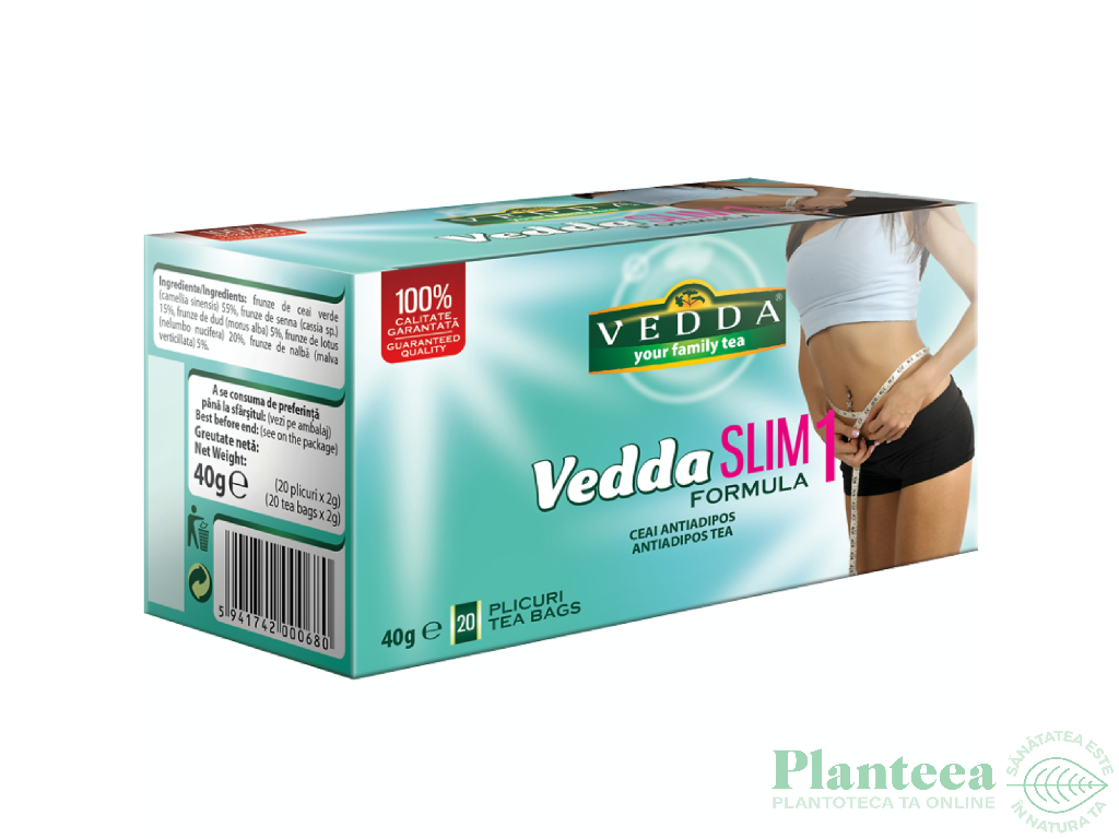 Ceai antiadipos slim formula1 20dz - VEDDA