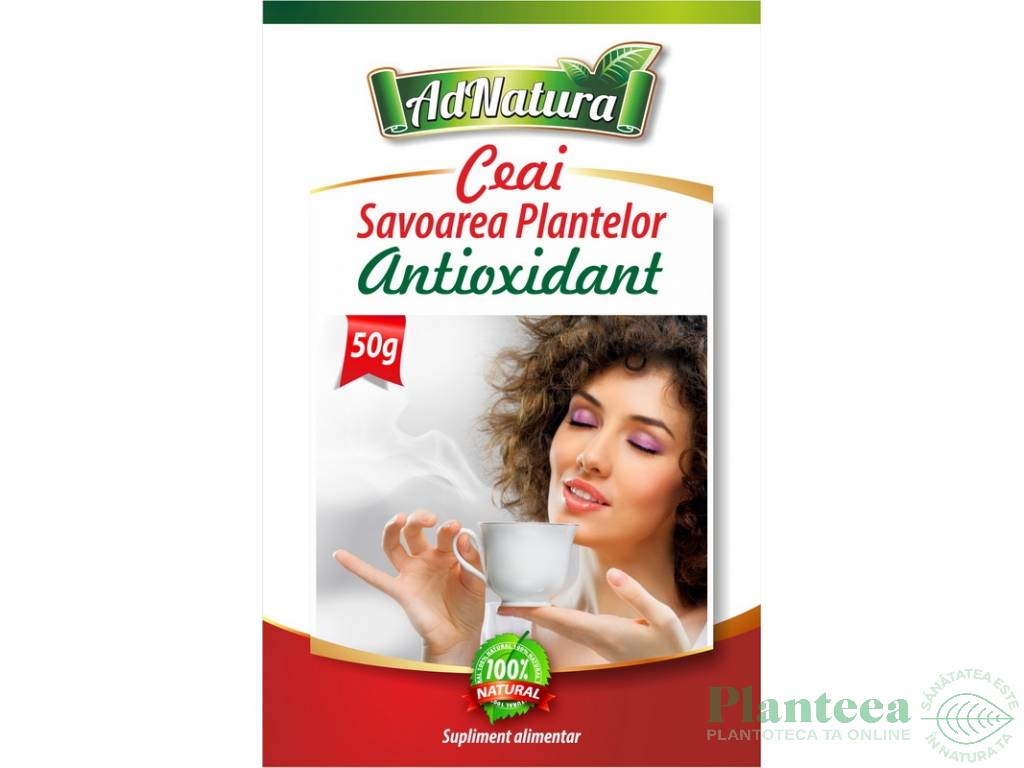 Ceai antioxidant Savoarea Plantelor 50g - ADNATURA