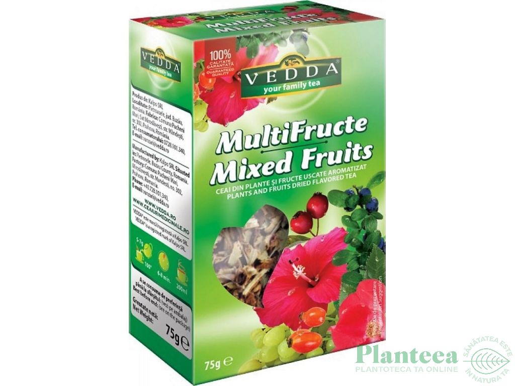 Ceai multifructe 75g - VEDDA