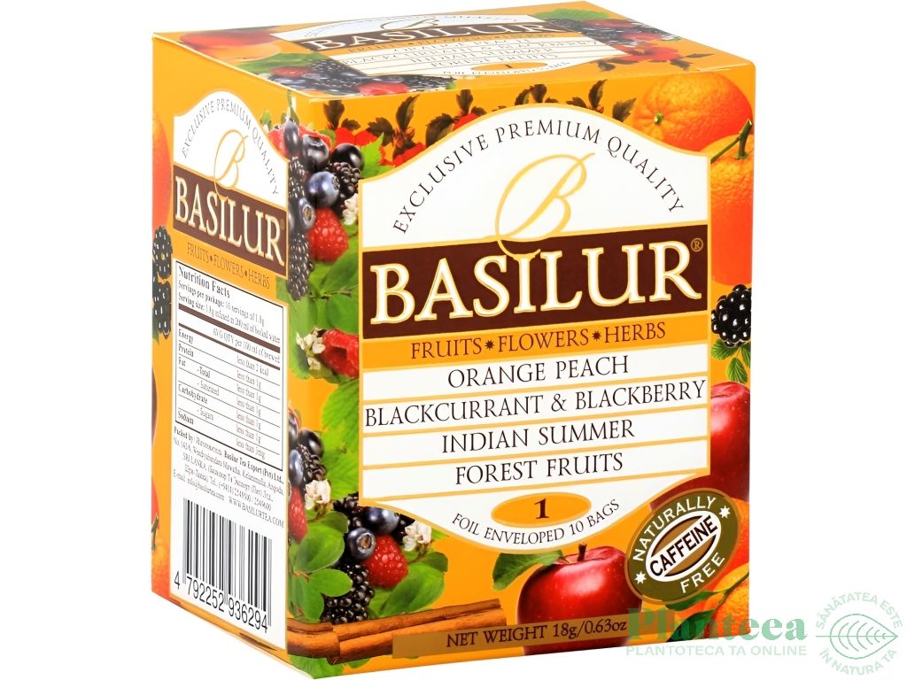 Ceai Fruit Infusions asortat nr1 4sort 10dz - BASILUR