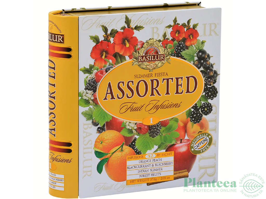 Ceai Fruit Infusions asortat nr1 Summer Fiesta carte 4sort 32dz - BASILUR