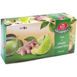 Ceai cu ghimbir lamai verzi AromFruct 100dz - FARES