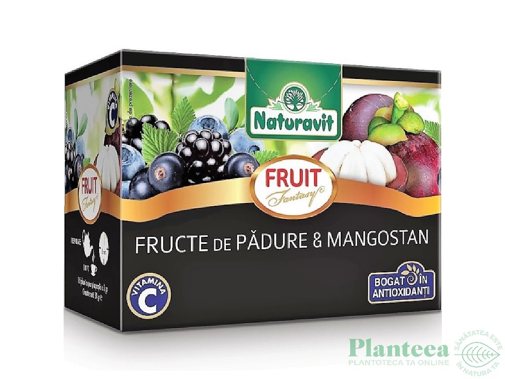 Ceai fructe padure mangostan Fantasy 15dz - NATURAVIT