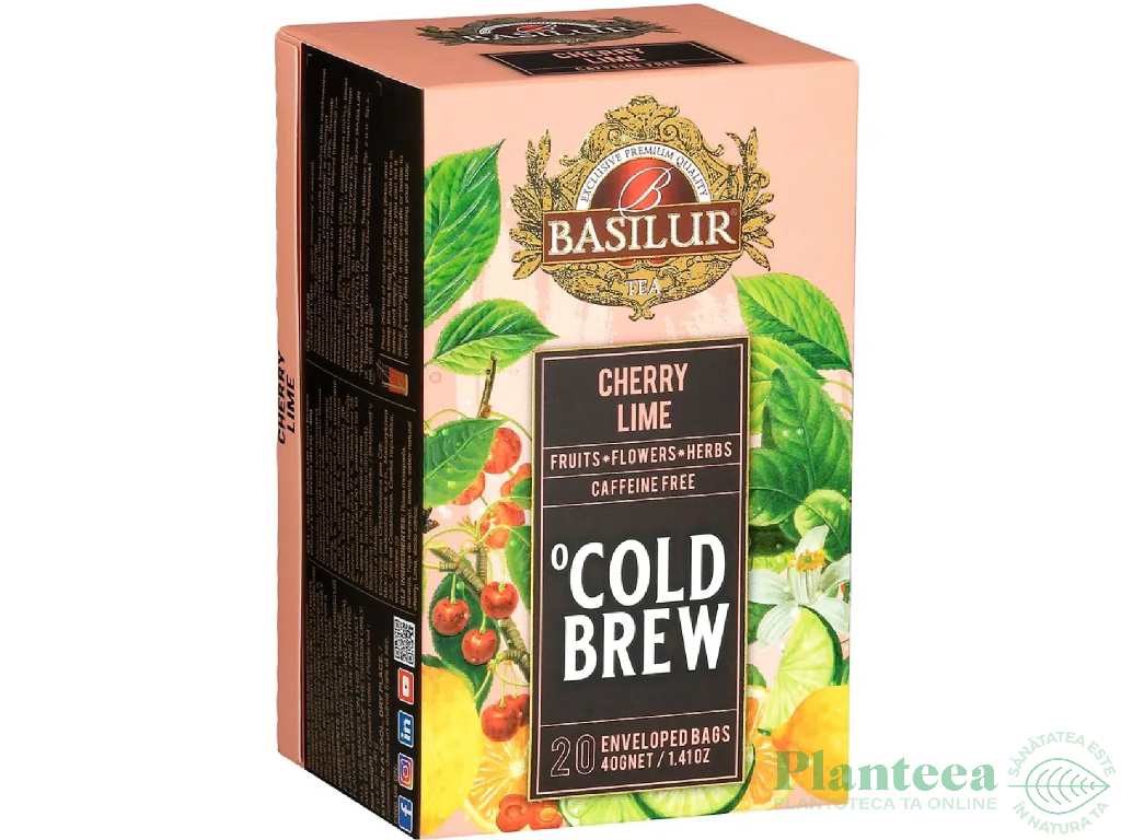 Ceai Cold Brew macese hibiscus Cirese Lime 2gx20dz - BASILUR