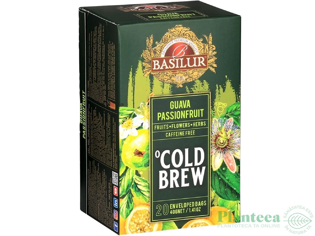 Ceai Cold Brew hibiscus macese Guava Fructul pasiunii 2gx20dz - BASILUR